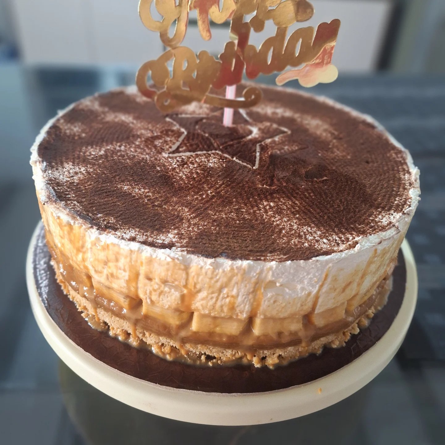 Torta Banoffee preparada por Ray das Cozinhas